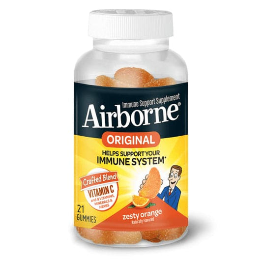 AIRBORNE AIRBORNE Zesty Orange Immune Support Gummies, 21 un
