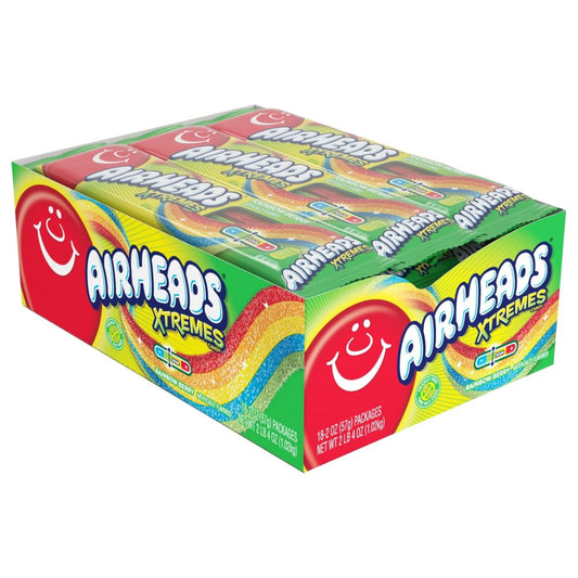 Airheads Xtremes Sweetly Sour Belts 18 ct. - Airheads