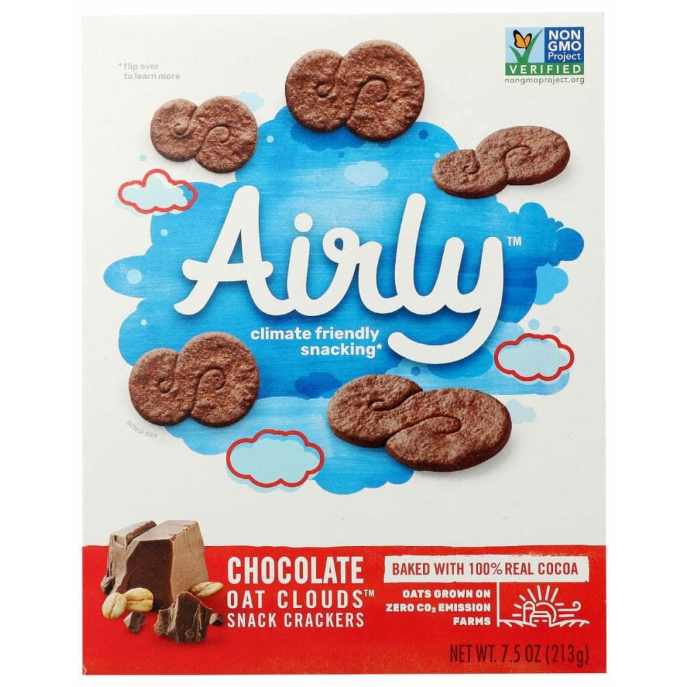 AIRLY Grocery > Snacks > Crackers > Crispbreads & Toasts AIRLY: Crackers Chocolate Oats, 7.5 oz