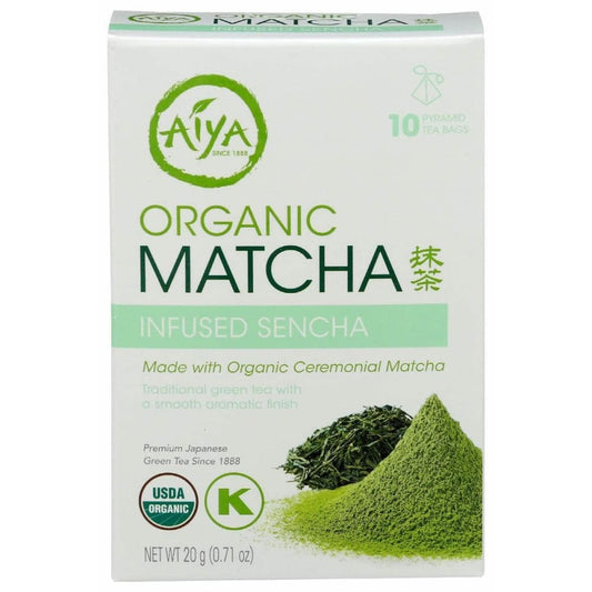 AIYA Grocery > Beverages > Coffee, Tea & Hot Cocoa AIYA Infused Sencha Organic Matcha, 1 ea