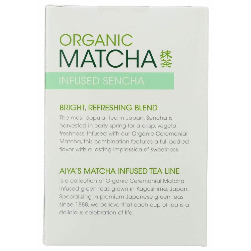 AIYA Grocery > Beverages > Coffee, Tea & Hot Cocoa AIYA Infused Sencha Organic Matcha, 1 ea