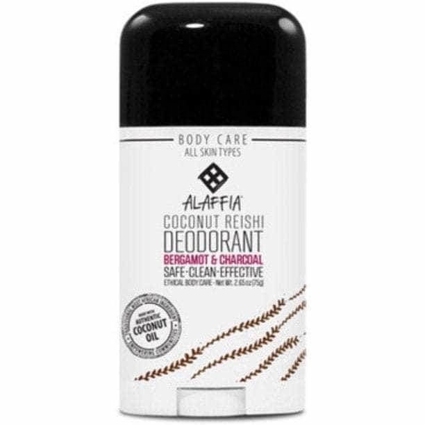 ALAFFIA ALAFFIA Coconut Reishi Deodorant Bergamot and Charcoal, 2.65 oz
