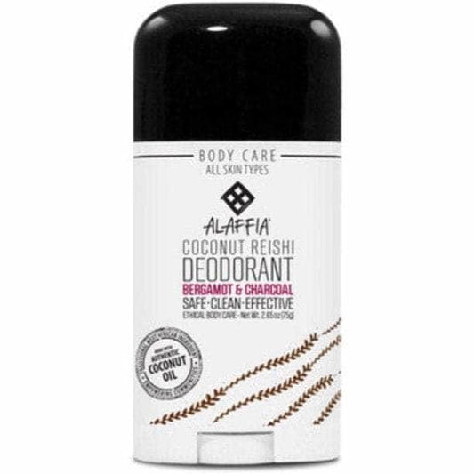 ALAFFIA ALAFFIA Coconut Reishi Deodorant Bergamot and Charcoal, 2.65 oz