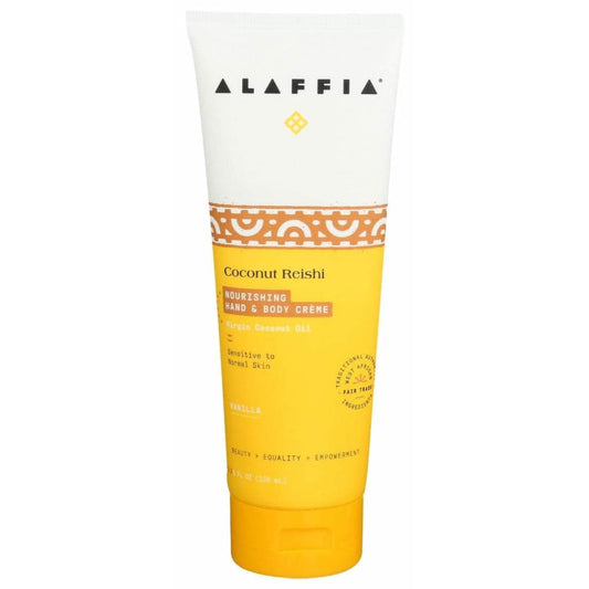 ALAFFIA ALAFFIA Coconut Reishi Nourishing Hand and Body Creme Vanilla, 8 fo