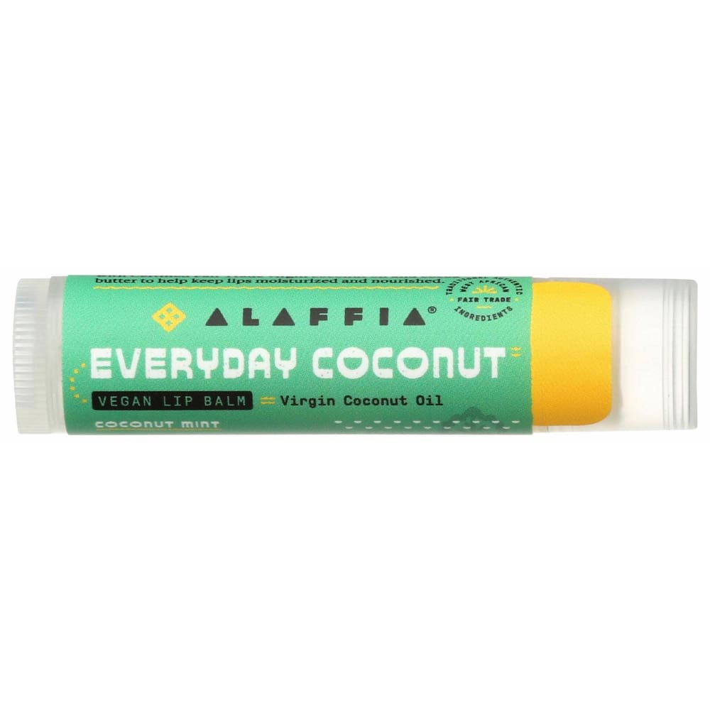 ALAFFIA ALAFFIA Everyday Coconut Vegan Lip Balm Coconut Mint, 0.15 oz