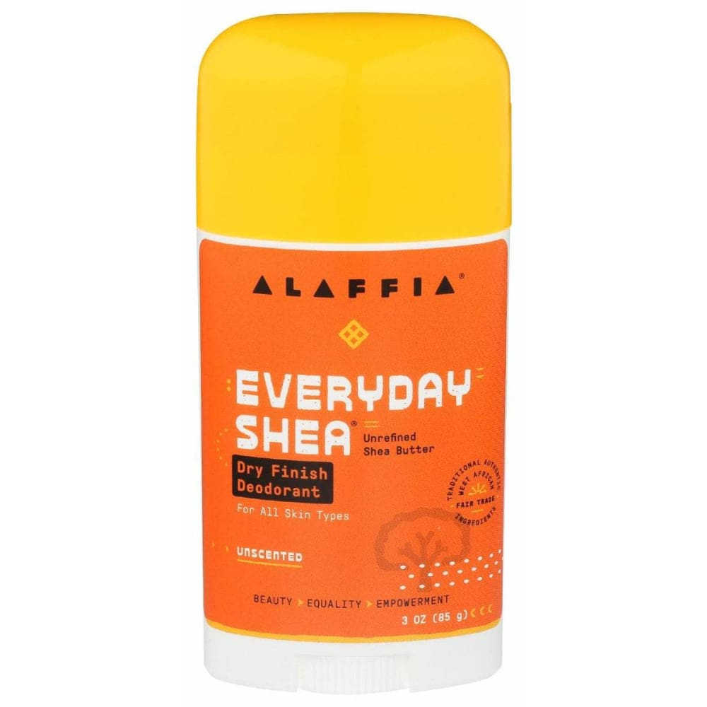 ALAFFIA ALAFFIA Everyday Shea Dry Finish Deodorant Unscented, 3 oz