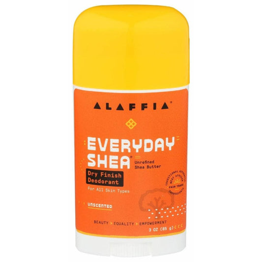 ALAFFIA ALAFFIA Everyday Shea Dry Finish Deodorant Unscented, 3 oz