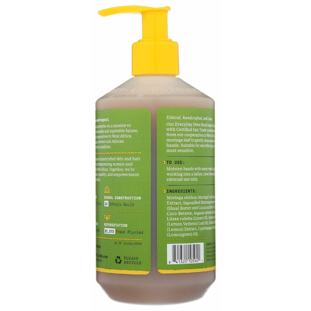 ALAFFIA Alaffia Everyday Shea Hand Soap Lemon Verbena, 12 Fo