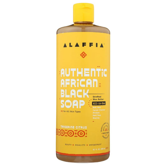 ALAFFIA: Soap Auth Blck Tang Citrs 32 fo (Pack of 2) - Beauty & Body Care > Soap and Bath Preparations > Soap Liquid - ALAFFIA