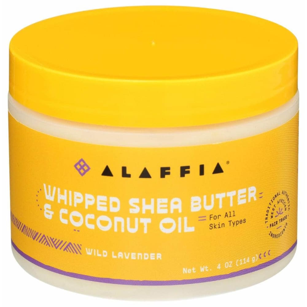 ALAFFIA ALAFFIA Whipped Shea Butter and Coconut Oil Wild Lavender, 4 oz