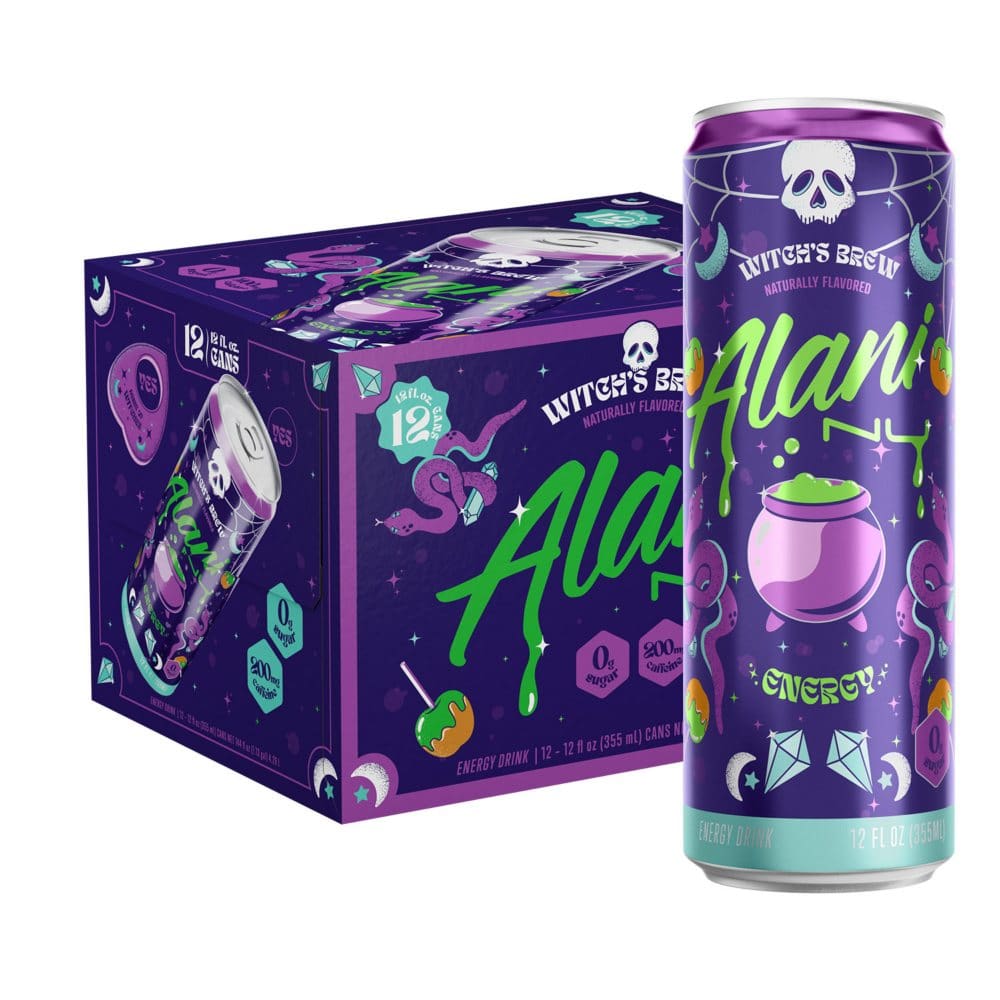Alani Nu Energy Drink Witch’s Brew (12 fl. oz 12 pk.) - New Items - Alani