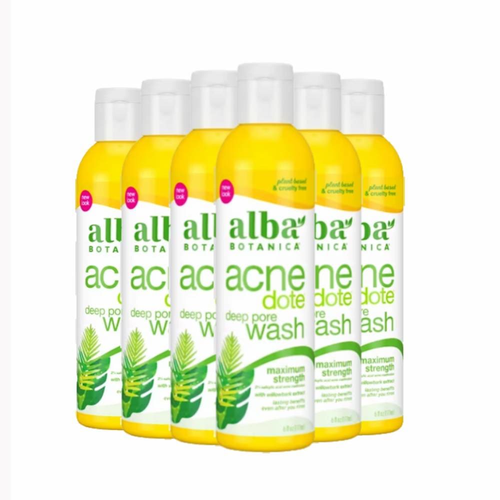Alba Botanica Acnedote Maximum Strength Deep Pore Wash 6 Oz- 6 Packs - Facial Cleansers - ALBA BOTANICA