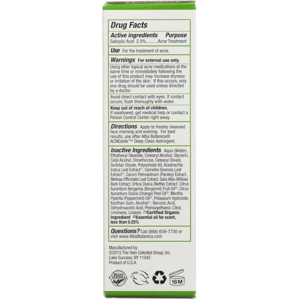 ALBA BOTANICA Alba Botanica  Acnedote Oil Control Lotion Oil-Free, 2 Oz