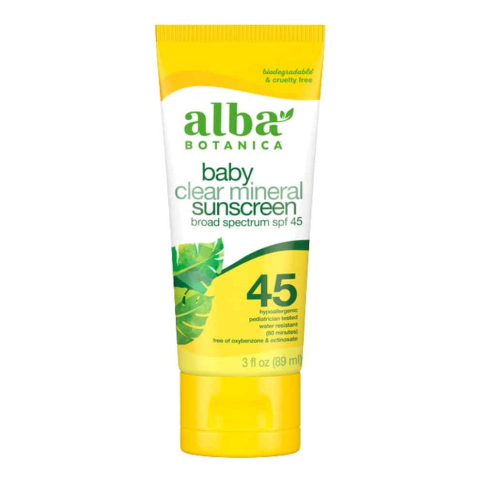 ALBA BOTANICA: Baby Clear Mineral Sunscreen Spf 45 3 oz - Baby Care - Alba Botanica