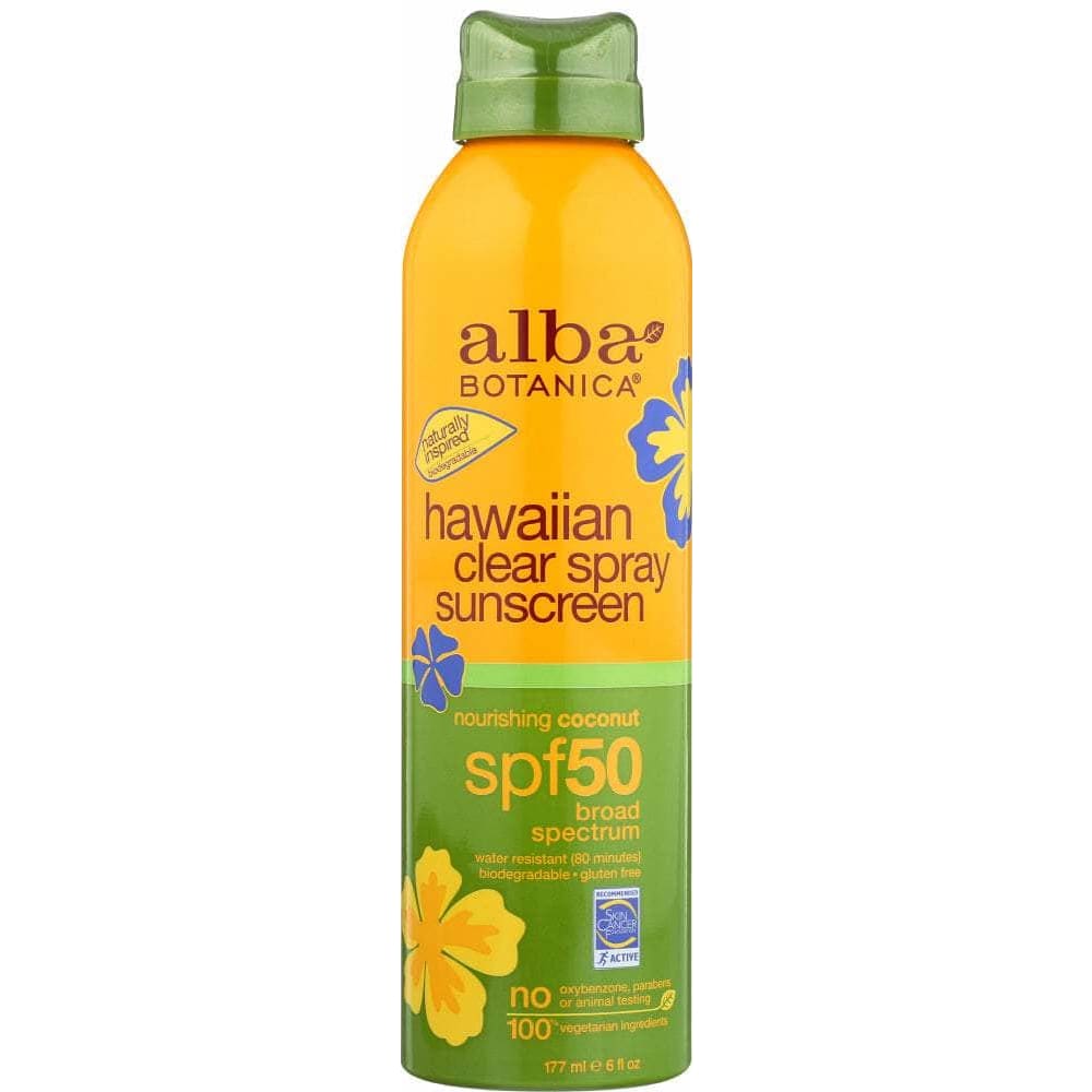 ALBA BOTANICA Alba Botanica Hawaiian Coconut Spray Sunscreen Spf 50 6 Oz
