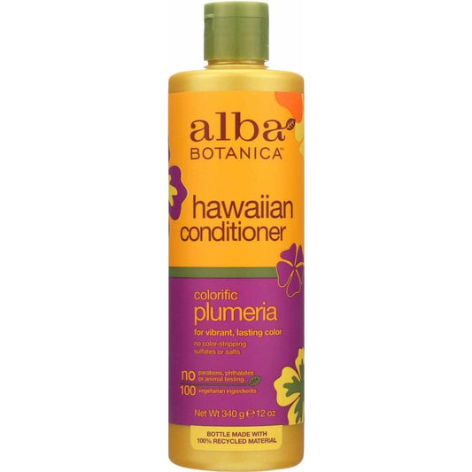 ALBA BOTANICA Alba Botanica Hawaiian Conditioner Colorific Plumeria, 12 Oz
