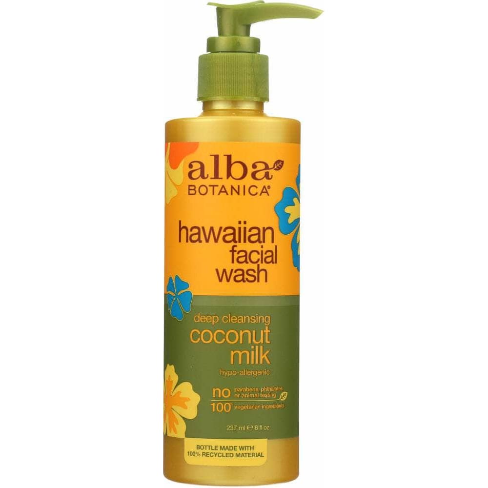 ALBA BOTANICA Alba Botanica Hawaiian Facial Wash Coconut Milk, 8 Oz