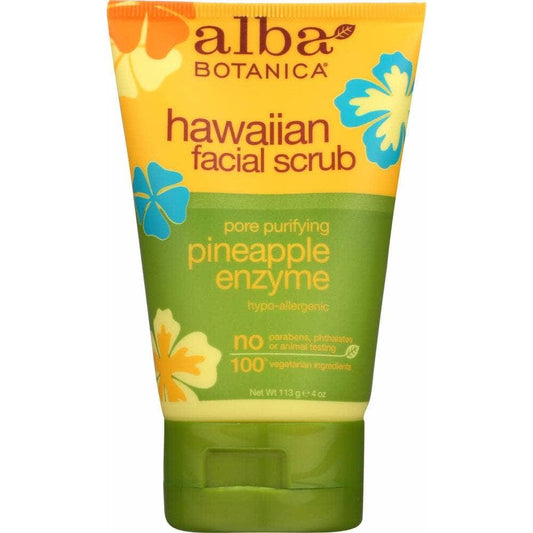 ALBA BOTANICA Alba Botanica Hawaiian Pineapple Enzyme Facial Scrub, 4 Oz