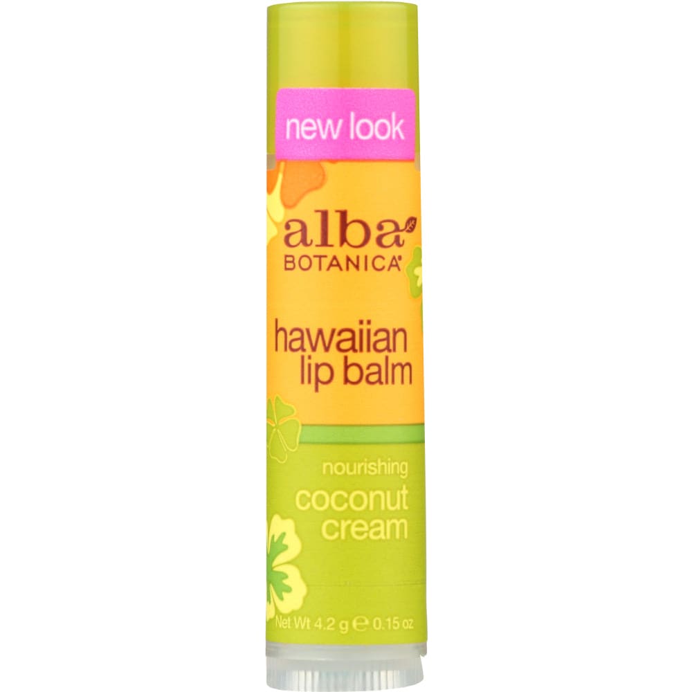 Alba Botanica Lip Balm Coconut Cream 0.15 oz (Case of 4) - Alba Botanica