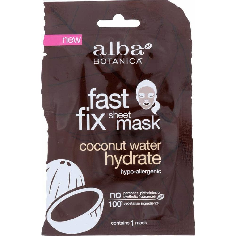 Alba Botanica Alba Botanica Mask Hydrate Coconut Water Fast Fix Sheet Mask, 1 ea