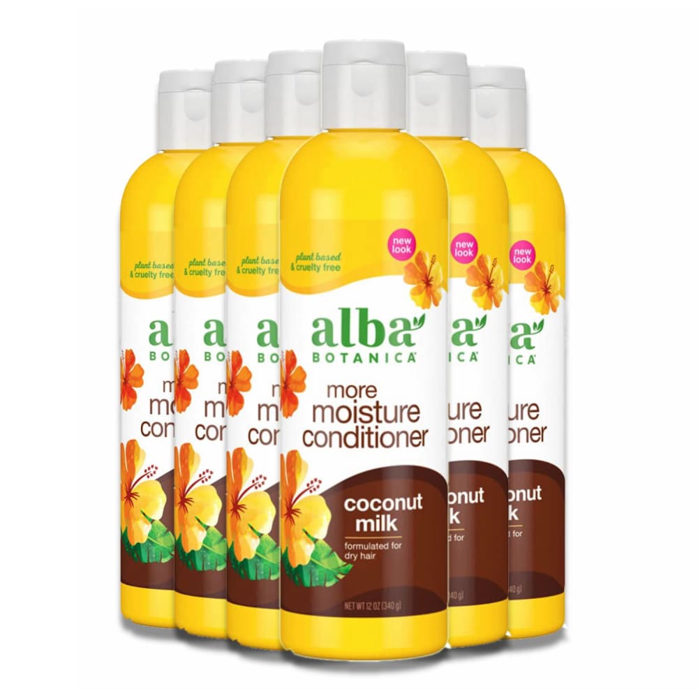 Alba Botanica Natural Hawaiian Conditioner Coconut Milk 12 oz- 6 Packs - Conditioner - ALBA BOTANICA