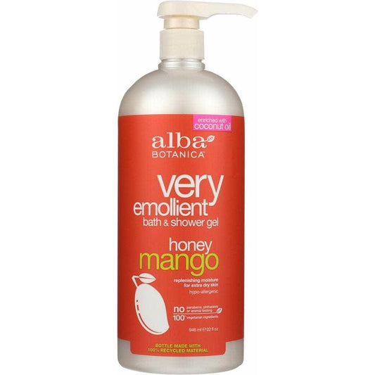 ALBA BOTANICA Alba Botanica Natural Very Emollient Bath & Shower Gel Honey Mango, 32 Oz