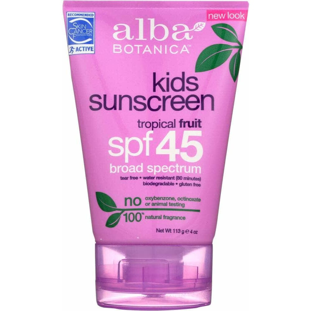Alba Botanica Alba Botanica Natural Very Emollient Sunscreen Kids SPF 45, 4 oz