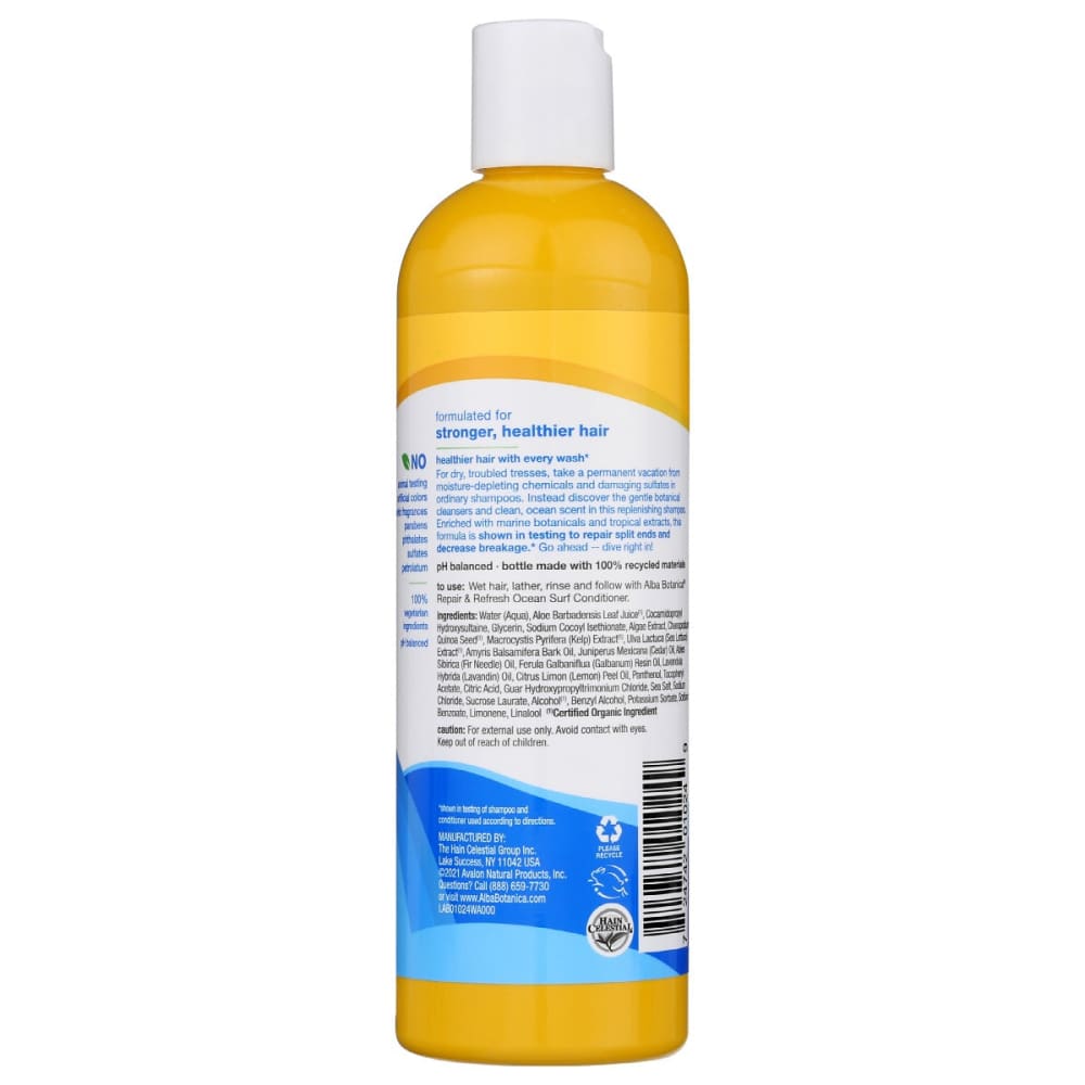 ALBA BOTANICA: Ocean Surf Repair & Refresh Shampoo 12 oz - Beauty & Body Care > Hair Care > Shampoo & Shampoo Combinations - ALBA BOTANICA