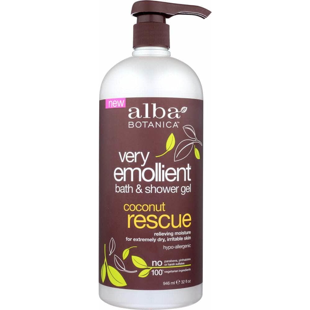 ALBA BOTANICA Alba Botanica Shower Gel Coconut Rescue, 32 Oz