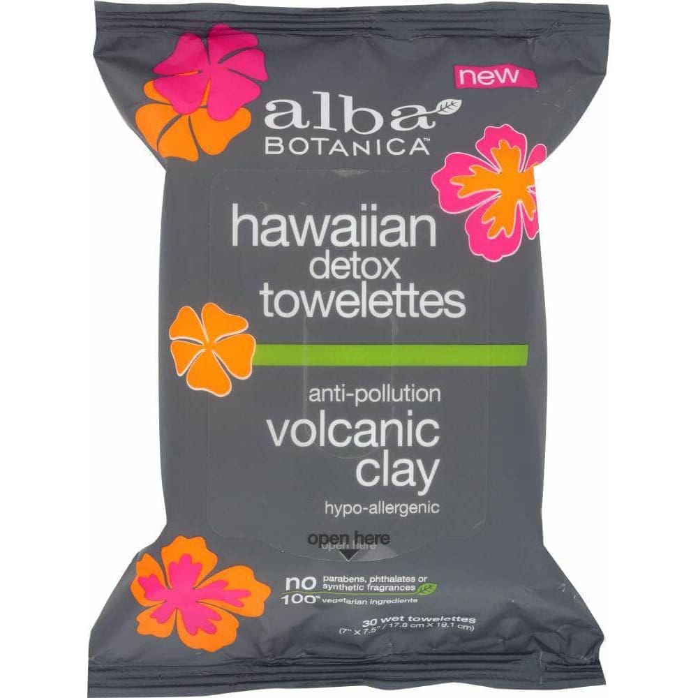 Alba Botanica Alba Botanica Towelettes Detox Hawaiian, 30 pc