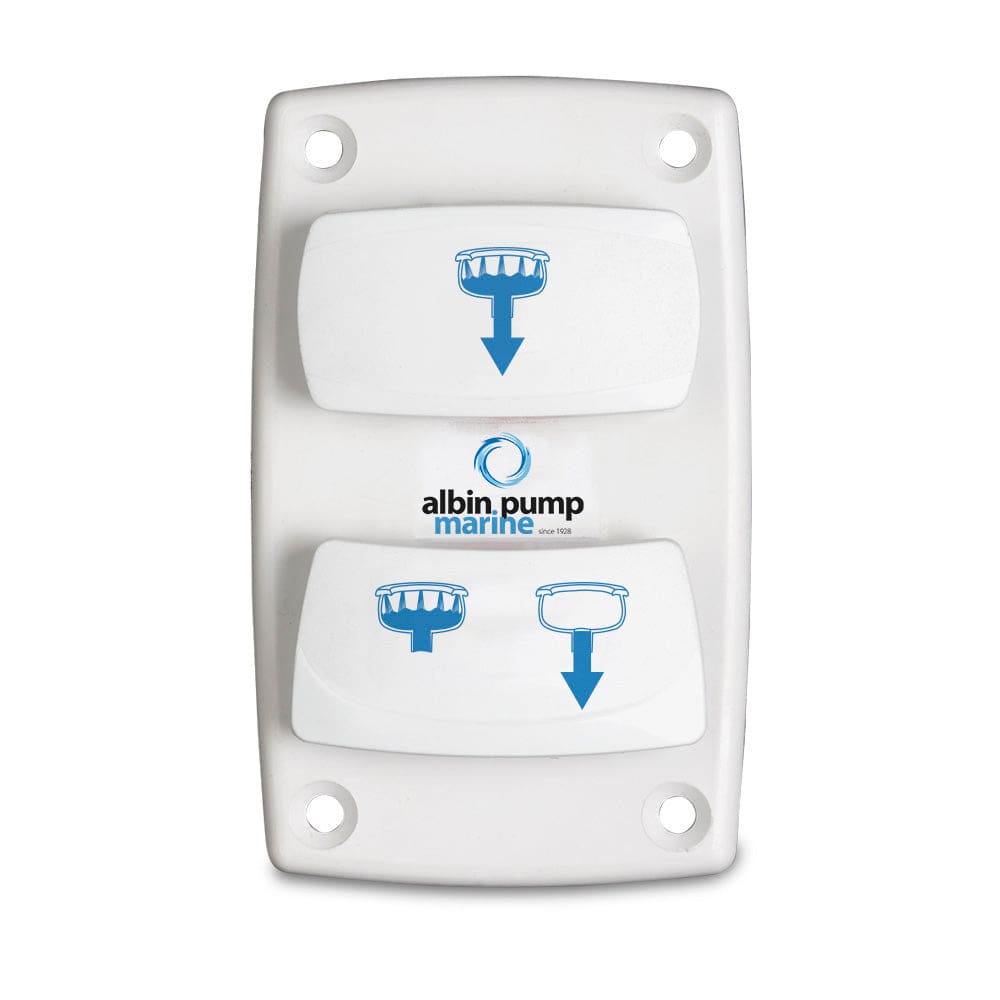 Albin Group Marine Control Silent Electric Toilet Rocker Switch - Marine Plumbing & Ventilation | Accessories - Albin Group