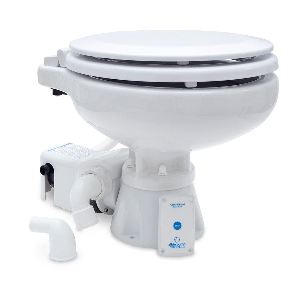 Albin Group Marine Toilet Standard Electric EVO Compact Low - 12V - Marine Plumbing & Ventilation | Marine Sanitation - Albin Group
