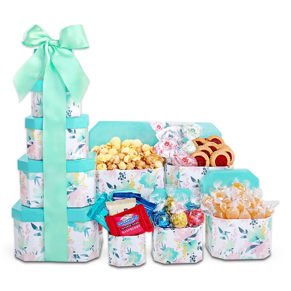 Alder Creek Gift Baskets Sweet Floral Gift Tower - Gift Towers - Alder