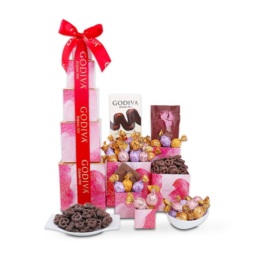 Alder Creek Gift Baskets Valentine’s Day Godiva Chocolate Tower - Gifts $40+ - ShelHealth