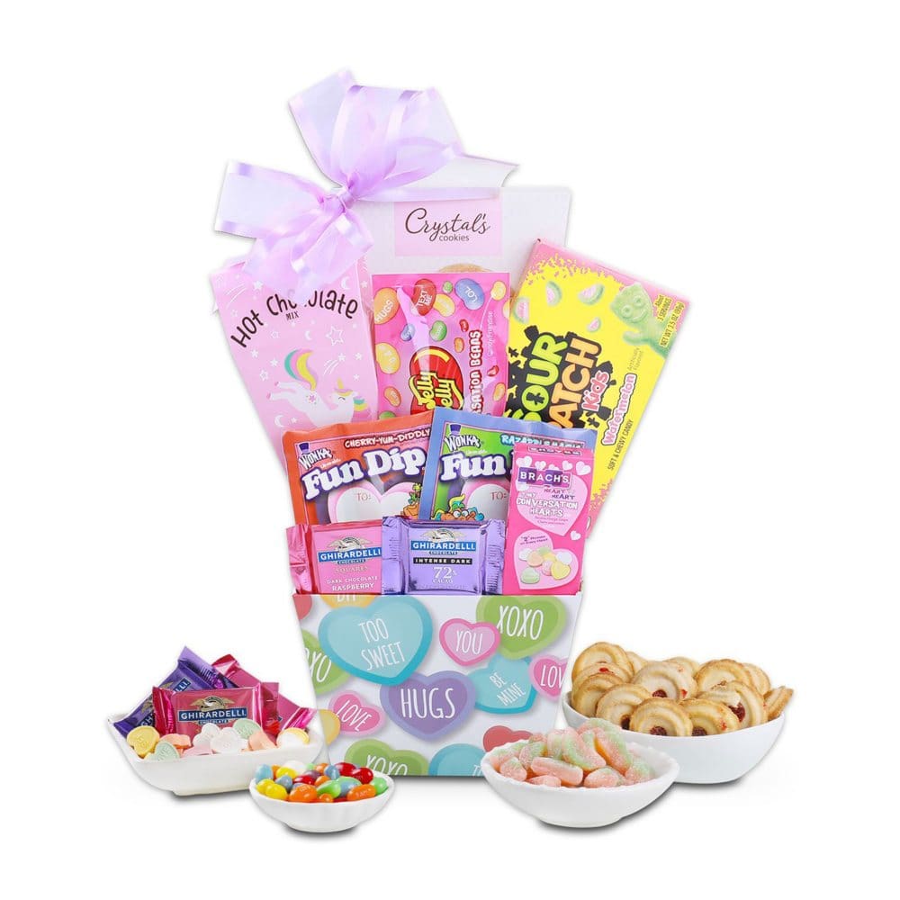 Alder Creek Gift Baskets XOXO Kids’ Candy Gift Basket - Valentine’s Day - ShelHealth