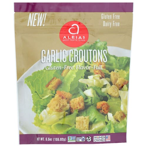 ALEIAS: Croutons Garlic 5.5 OZ (Pack of 5) - Grocery > Bread - ALEIAS