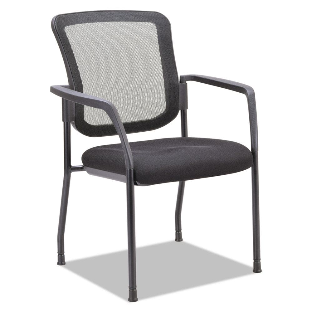 Alera Mesh Guest Stacking Chair Black - Guest & Reception Furniture - Alera