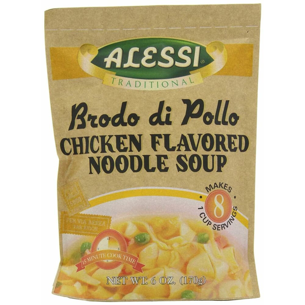 Alessi Alessi Brodo di Pollo Sicilian Chicken Flavored Noodle Soup, 6 Oz
