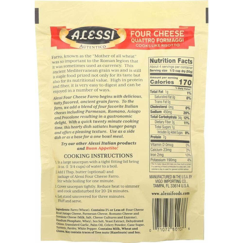 Alessi Alessi Farro Four Cheese Quattro Formaggi, 7 oz