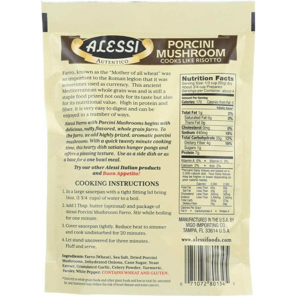 Alessi Alessi Farro Porcini Mushroom, 7 oz