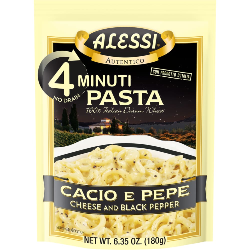 ALESSI: Pasta Cacio E Pepe 6.35 oz (Pack of 5) - Grocery > Pantry > Pasta and Sauces - ALESSI