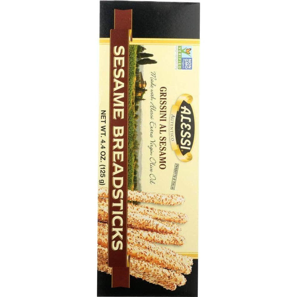 Alessi Sesame Breadsticks, 4.4 oz (Case of 5) ShelHealth