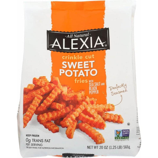 Alexia Alexia Potato Fry Crinkle Cut Sweet with Sea Salt & Black Pepper, 20 oz