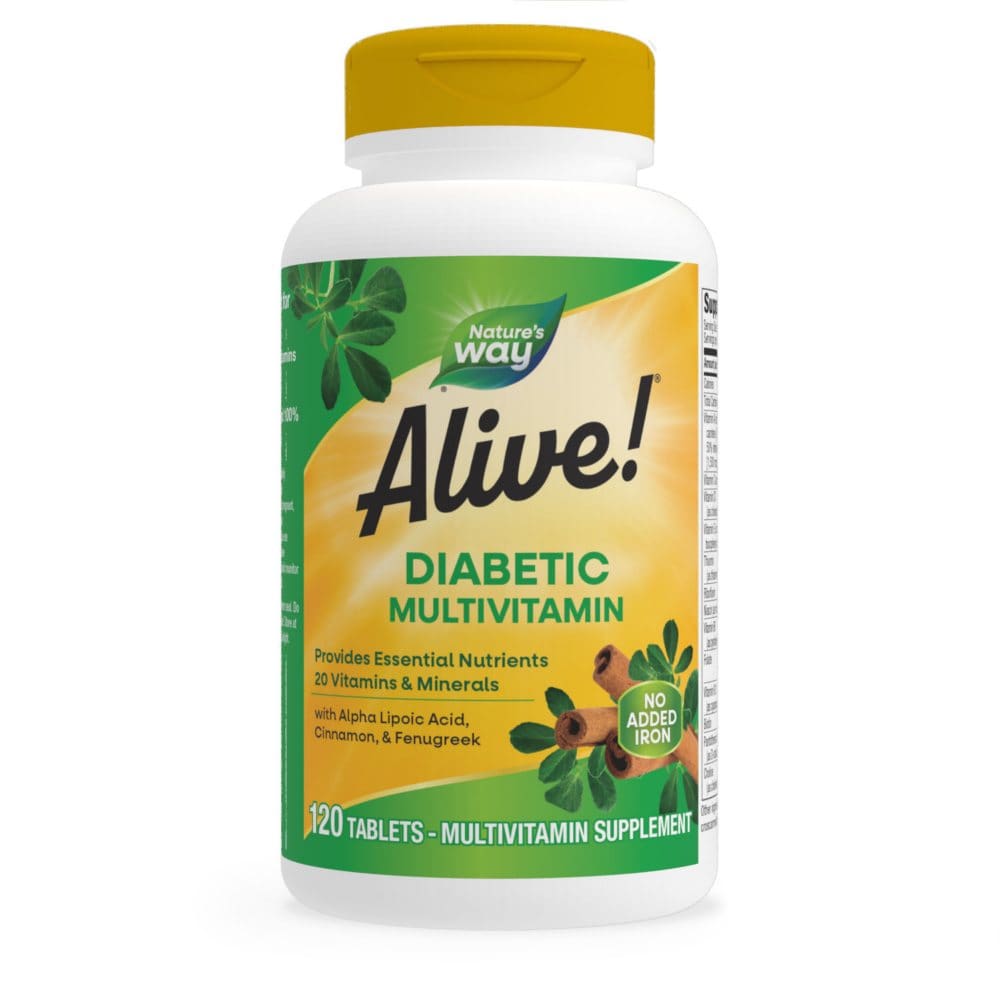 Alive! Diabetic Multivitamin Tablets (120 ct.) - New Health & Wellness - ShelHealth