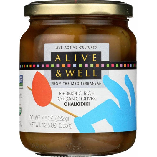Alive & Well Alive & Well Chalkidiki Probiotic Rich Organic Olives, 12.5 oz