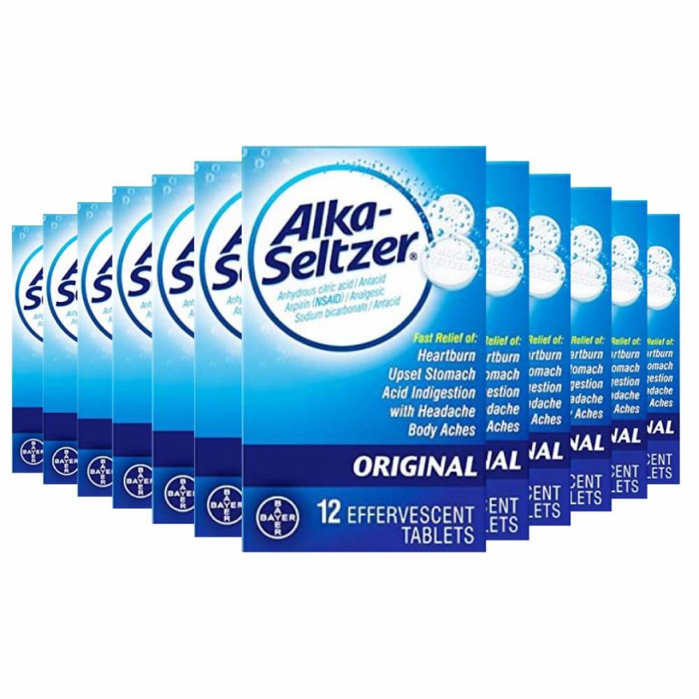 Alka-Seltzer Effervescent Tablets Original 12 ct - 12 Pack - Health Care - Bayer