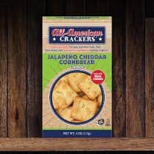 ALL AMERICAN Grocery > Snacks > Crackers ALL AMERICAN: Cornbread Jalapeno Cheddr, 4 oz