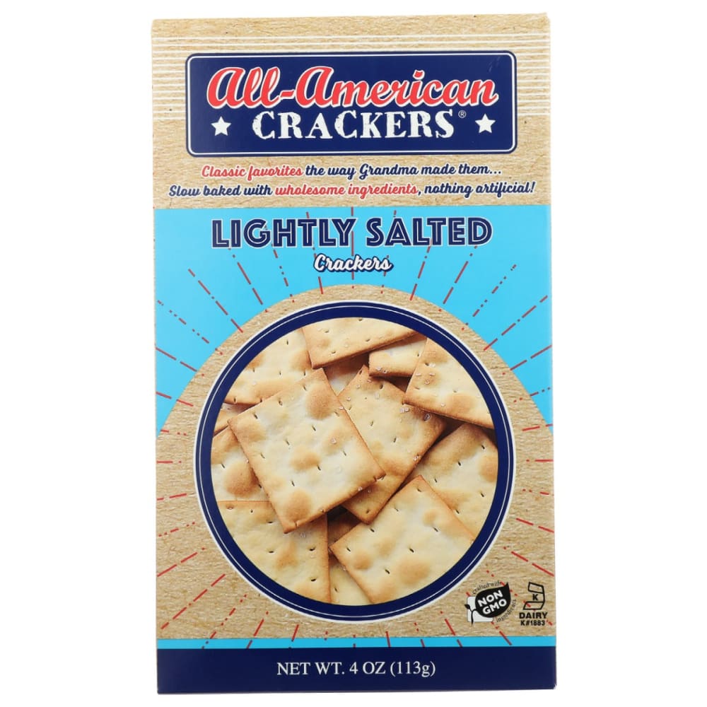 ALL AMERICAN: Lightly Salted Crackers 4 oz (Pack of 4) - Grocery > Snacks > Crackers - ALL AMERICAN