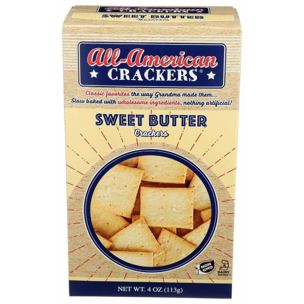 ALL AMERICAN Grocery > Snacks > Crackers ALL AMERICAN: Sweet Butter Crackers, 4 oz