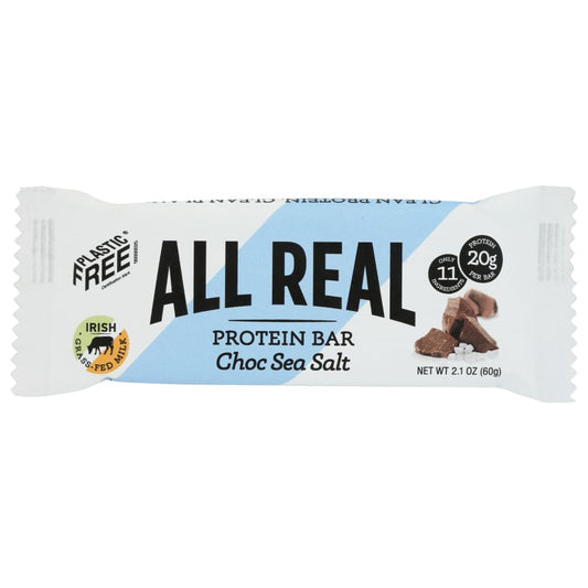 ALL REAL NUTRITION: Choc Sea Salt Protein Bar 2.1 oz (Pack of 5) - Grocery > Nutritional Bars - ALL REAL NUTRITION
